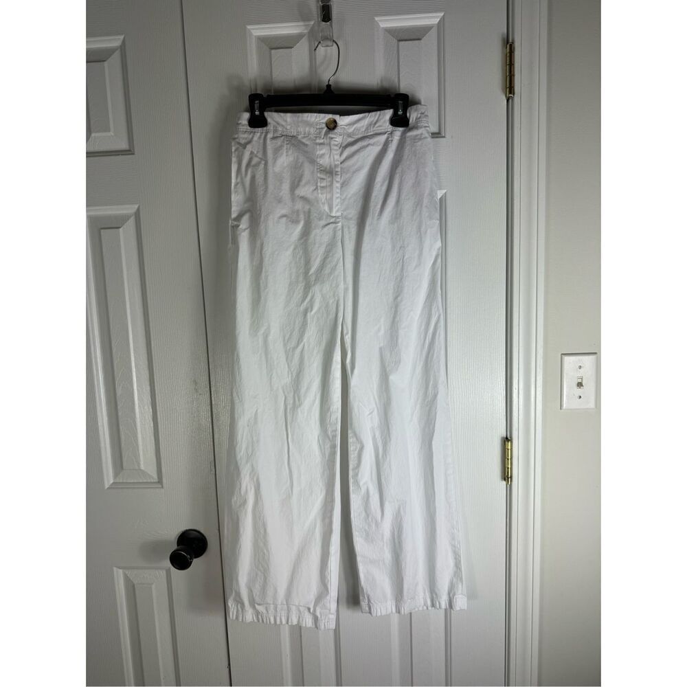 Massimo Dutti Womens White Cropped Pants Size 4